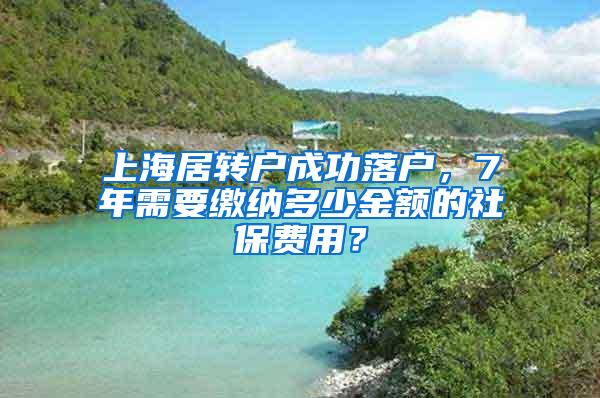 上海居转户成功落户，7年需要缴纳多少金额的社保费用？