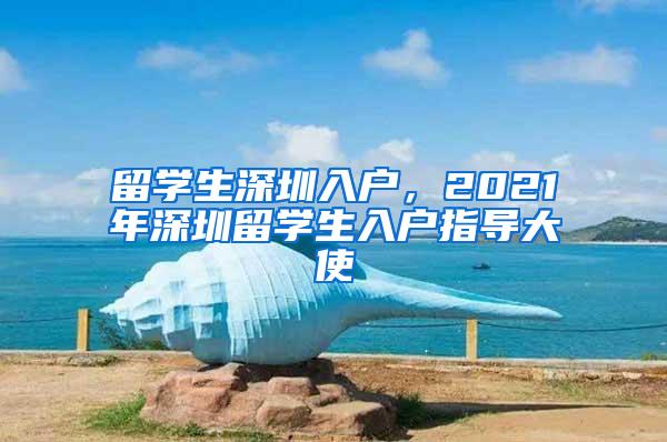 留学生深圳入户，2021年深圳留学生入户指导大使