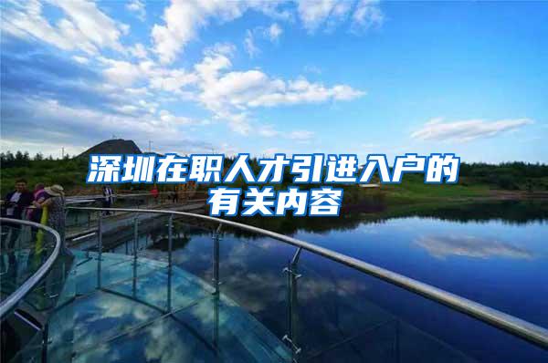 深圳在职人才引进入户的有关内容