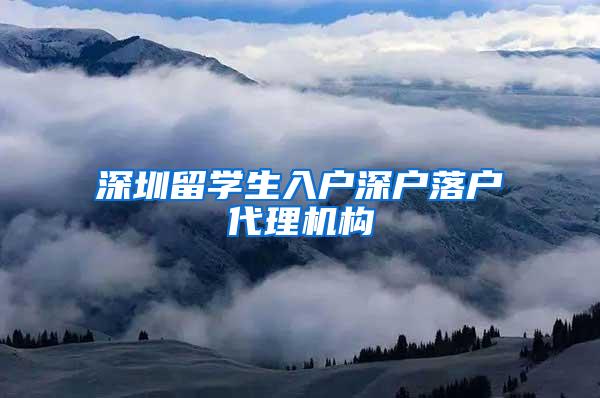 深圳留学生入户深户落户代理机构
