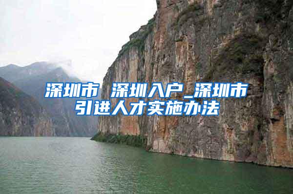 深圳市 深圳入户_深圳市引进人才实施办法