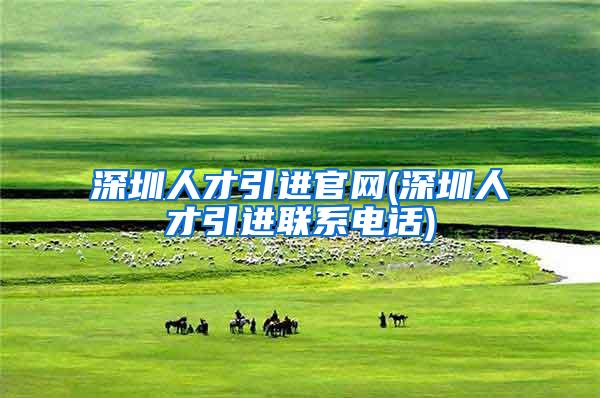 深圳人才引进官网(深圳人才引进联系电话)