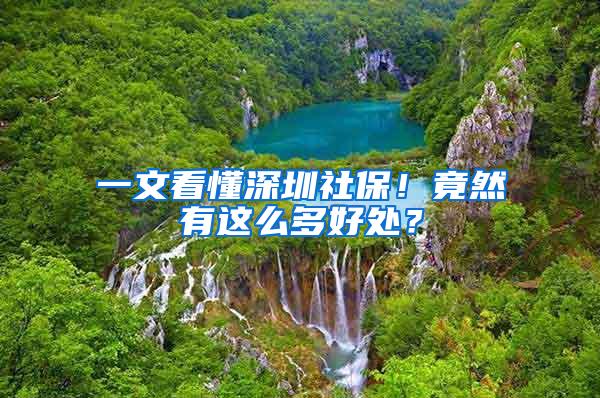 一文看懂深圳社保！竟然有这么多好处？