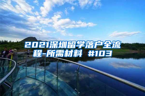 2021深圳留学落户全流程-所需材料 #103
