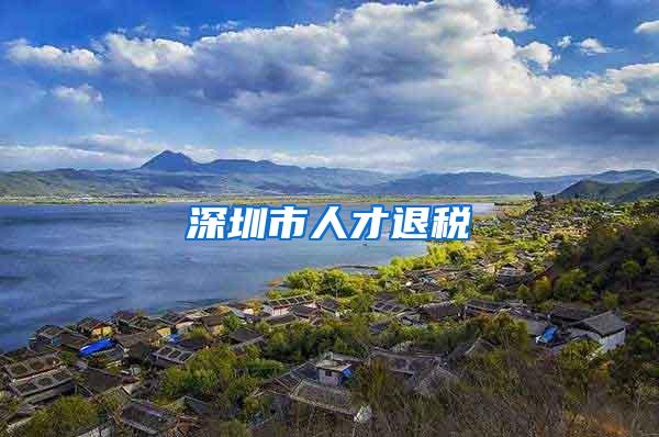 深圳市人才退税