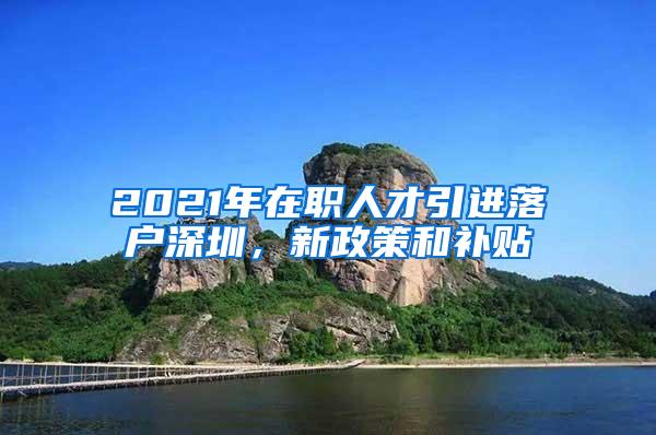 2021年在职人才引进落户深圳，新政策和补贴