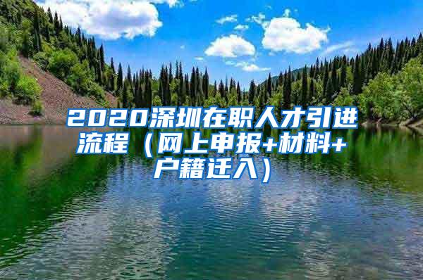 2020深圳在职人才引进流程（网上申报+材料+户籍迁入）