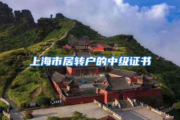 上海市居转户的中级证书