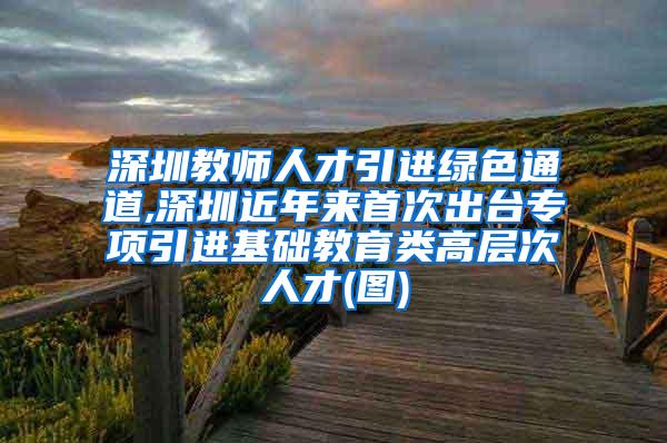 深圳教师人才引进绿色通道,深圳近年来首次出台专项引进基础教育类高层次人才(图)
