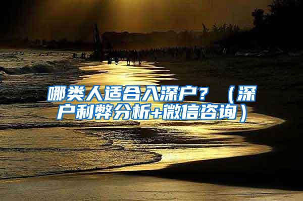 哪类人适合入深户？（深户利弊分析+微信咨询）