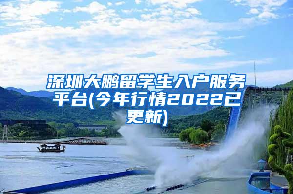 深圳大鹏留学生入户服务平台(今年行情2022已更新)