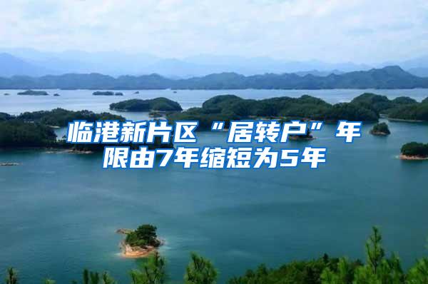 临港新片区“居转户”年限由7年缩短为5年