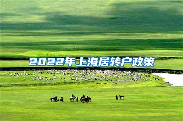 2022年上海居转户政策