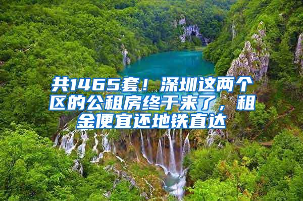 共1465套！深圳这两个区的公租房终于来了，租金便宜还地铁直达