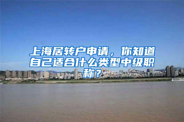 上海居转户申请，你知道自己适合什么类型中级职称？