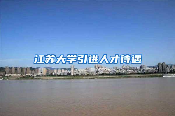 江苏大学引进人才待遇
