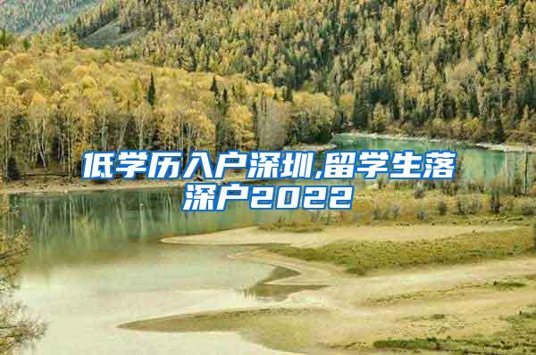 低学历入户深圳,留学生落深户2022