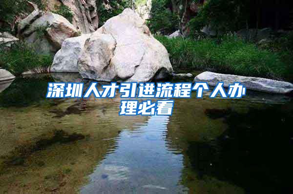 深圳人才引进流程个人办理必看