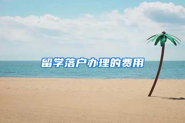 留学落户办理的费用