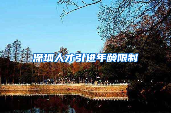 深圳人才引进年龄限制