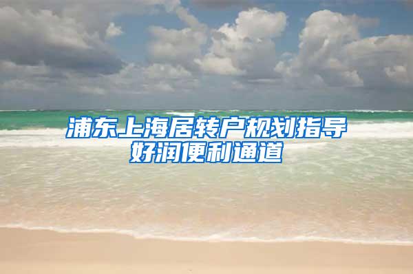 浦东上海居转户规划指导好润便利通道