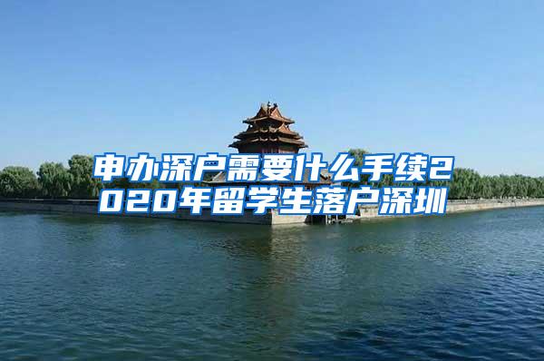 申办深户需要什么手续2020年留学生落户深圳