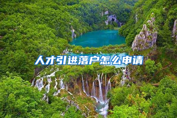 人才引进落户怎么申请