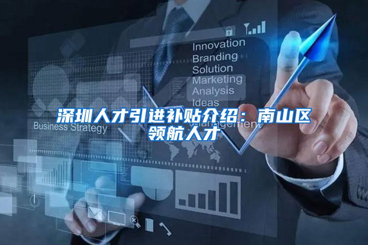 深圳人才引进补贴介绍：南山区领航人才
