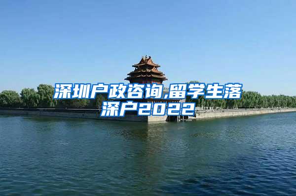 深圳户政咨询,留学生落深户2022
