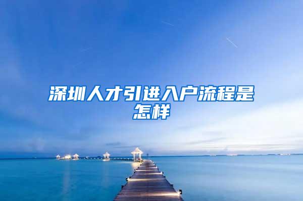 深圳人才引进入户流程是怎样