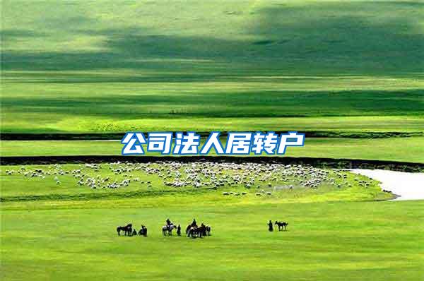 公司法人居转户