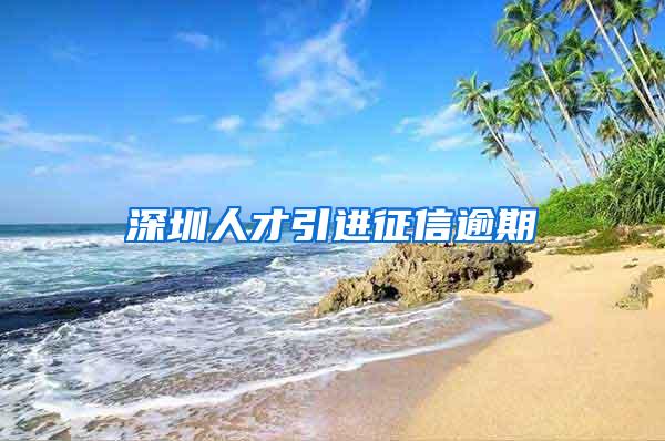 深圳人才引进征信逾期