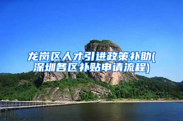 龙岗区人才引进政策补助(深圳各区补贴申请流程)