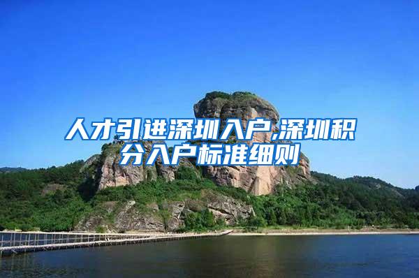 人才引进深圳入户,深圳积分入户标准细则