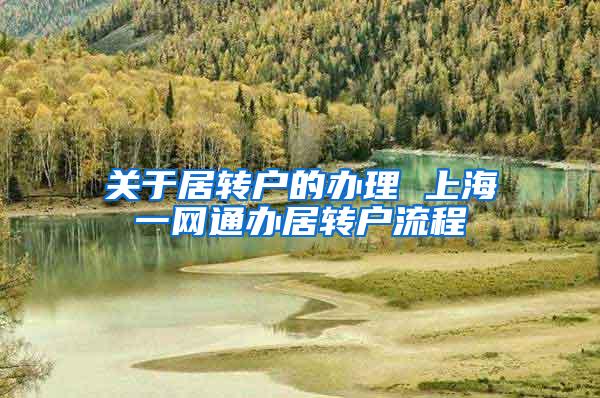 关于居转户的办理 上海一网通办居转户流程
