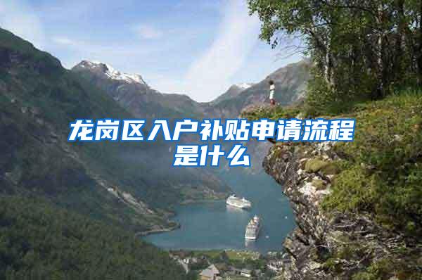 龙岗区入户补贴申请流程是什么