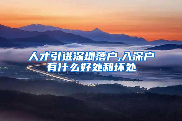 人才引进深圳落户,入深户有什么好处和坏处