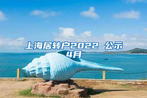 上海居转户2022 公示4月