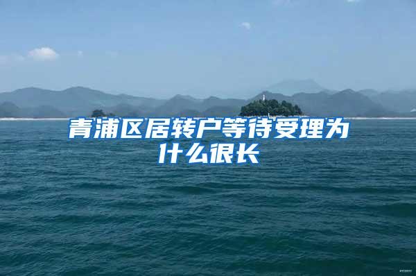 青浦区居转户等待受理为什么很长