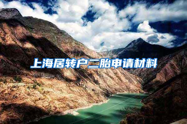 上海居转户二胎申请材料