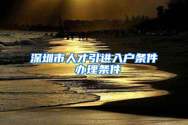 深圳市人才引进入户条件 办理条件