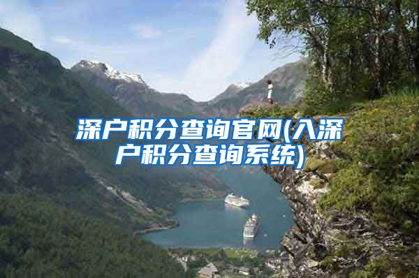 深户积分查询官网(入深户积分查询系统)