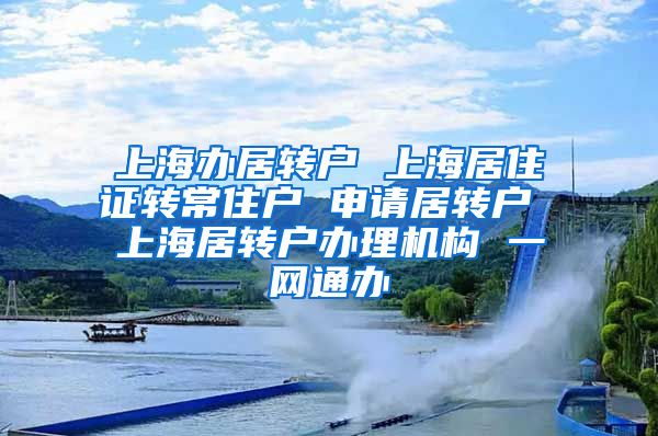 上海办居转户 上海居住证转常住户 申请居转户 上海居转户办理机构 一网通办