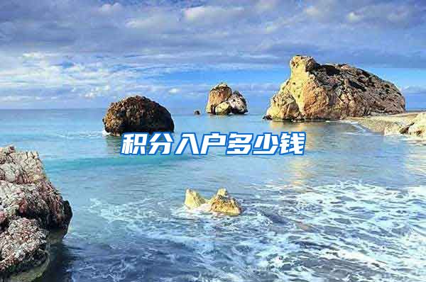 积分入户多少钱