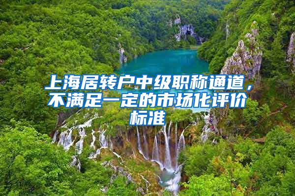 上海居转户中级职称通道，不满足一定的市场化评价标准