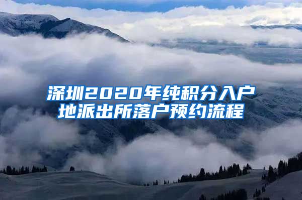 深圳2020年纯积分入户地派出所落户预约流程
