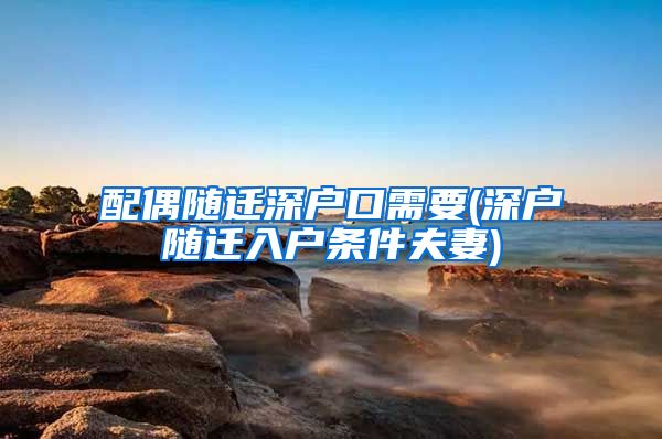 配偶随迁深户口需要(深户随迁入户条件夫妻)