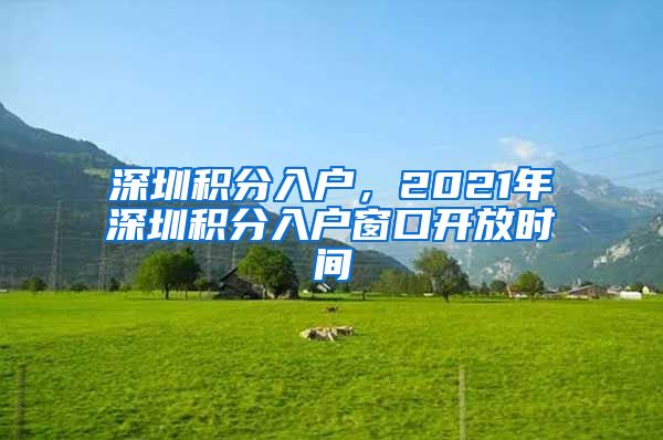 深圳积分入户，2021年深圳积分入户窗口开放时间