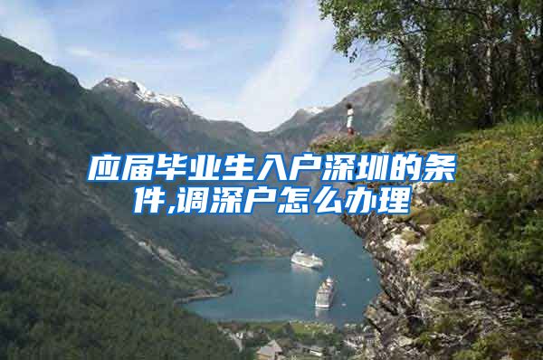 应届毕业生入户深圳的条件,调深户怎么办理