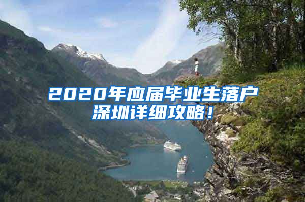2020年应届毕业生落户深圳详细攻略！